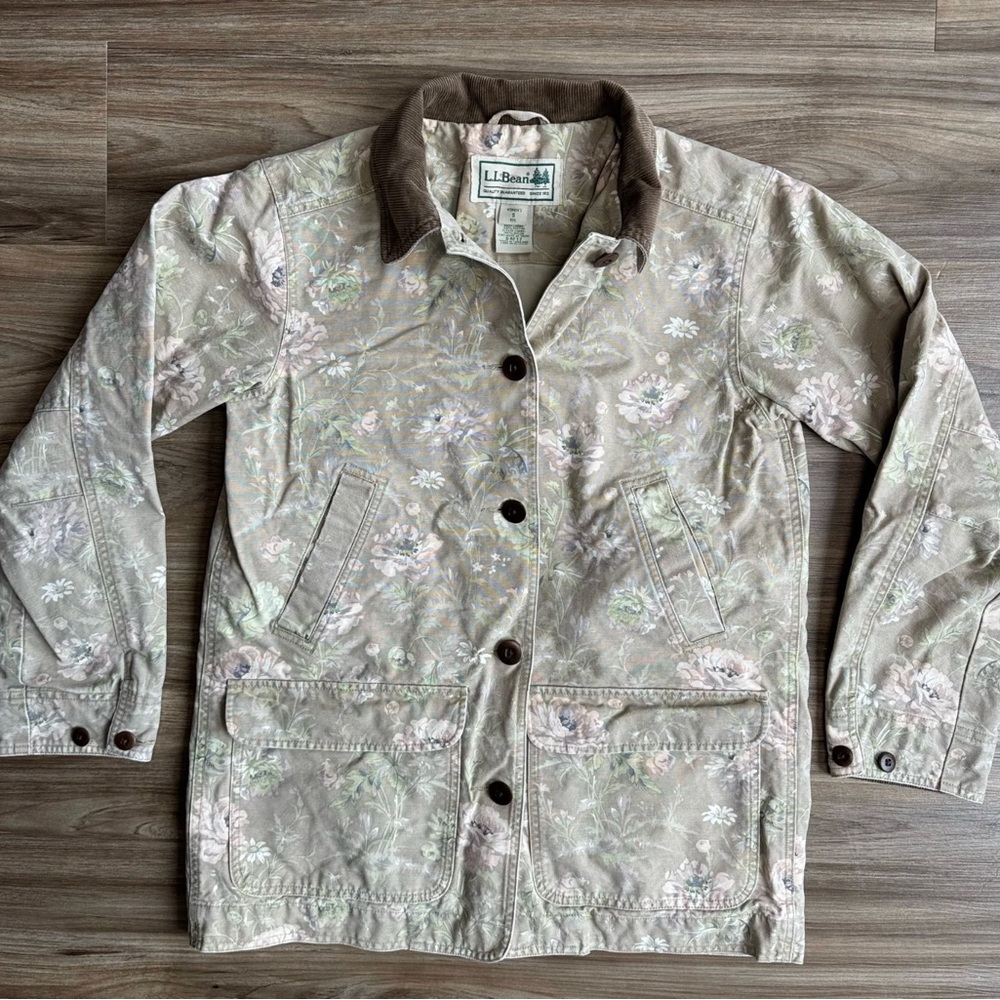 L.L. Bean 80s/90s Barn Field Jacket Floral - S